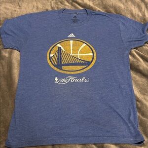 Adidas Blue Golden State Warriors NBA Finals Tee